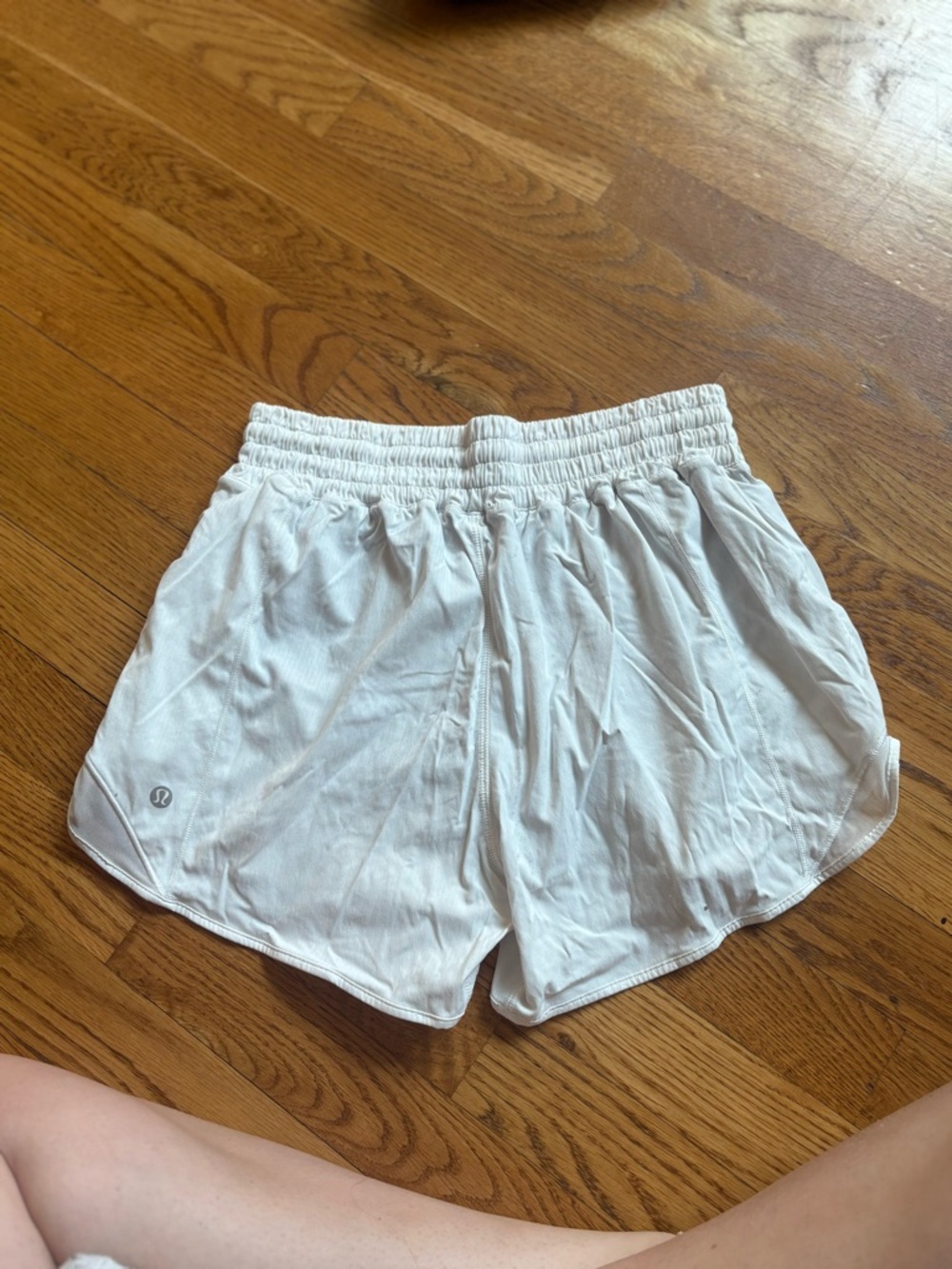 lululemon athletica White Women's Athletic Running Shorts - Picture 2 of 4